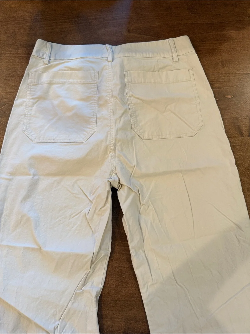 Banana Republic Wide Leg Pants in Cream